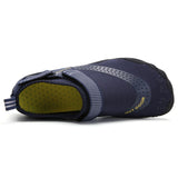Men Women Water Shoes Barefoot Quick Dry Aqua Sports Shoes - Blue Size EU45 = US10 - Top-Down View