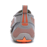 Men Women Water Shoes Barefoot Quick Dry Aqua Sports Shoes - Grey Size EU40 = US7 - Side View