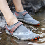 Men Women Water Shoes Barefoot Quick Dry Aqua Sports Shoes - Grey Size EU40 = US7 - Extra Image