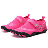 Women Water Shoes Barefoot Quick Dry Aqua Sports Shoes - Pink Size EU39 = US6 - Front View