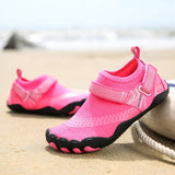 Women Water Shoes Barefoot Quick Dry Aqua Sports Shoes - Pink Size EU39 = US6 - Low Angle