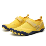 Women Water Shoes Barefoot Quick Dry Aqua Sports Shoes - Yellow Size EU37 = US4 - Front View