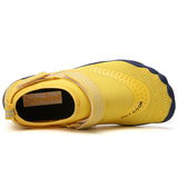 Women Water Shoes Barefoot Quick Dry Aqua Sports Shoes - Yellow Size EU39 = US6 - Top-Down View