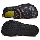 Kids Water Shoes Barefoot Quick Dry Aqua Sports Shoes Boys Girls (Pattern Printed) - Black Size Bigkid US2=EU32 - Front View
