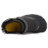 Kids Water Shoes Barefoot Quick Dry Aqua Sports Shoes Boys Girls - Black Size Bigkid US2=EU32 - Top-Down View