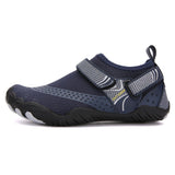 Kids Water Shoes Barefoot Quick Dry Aqua Sports Shoes Boys Girls - Blue Size Bigkid US2=EU32 - Front View