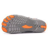 Kids Water Shoes Barefoot Quick Dry Aqua Sports Shoes Boys Girls - Grey Size Bigkid US4 = EU36 - 45-Degree Angle
