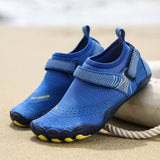 Kids Water Shoes Barefoot Quick Dry Aqua Sports Shoes Boys Girls - Klein Blue Size Bigkid US4 = EU36 - 45-Degree Angle