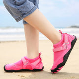Kids Water Shoes Barefoot Quick Dry Aqua Sports Shoes Boys Girls - Pink Size Bigkid US4 = EU36 - Close-Up Angle