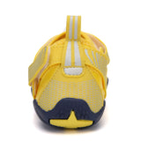 Kids Water Shoes Barefoot Quick Dry Aqua Sports Shoes Boys Girls - Yellow Size Bigkid US4 = EU36 - Side View