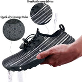 Water Shoes for Men and Women Soft Breathable Slip-on Aqua Shoes Aqua Socks for Swim Beach Pool Surf Yoga (Black Size US 12) - Top-Down View