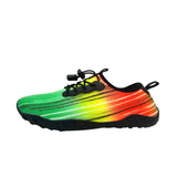 Water Shoes for Men and Women Soft Breathable Slip-on Aqua Shoes Aqua Socks for Swim Beach Pool Surf Yoga (Green Size US 8.5) - Low Angle