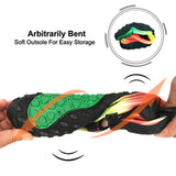 Water Shoes for Men and Women Soft Breathable Slip-on Aqua Shoes Aqua Socks for Swim Beach Pool Surf Yoga (Green Size US 8.5) - Rear View