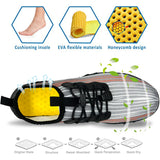 Water Shoes for Men and Women Soft Breathable Slip-on Aqua Shoes Aqua Socks for Swim Beach Pool Surf Yoga (Grey Size US 9.5) - 45-Degree Angle