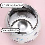 1000ml Large Water Bottle Stainless Steel Straw Water Jug with FREE Sticker Packs (White) - Close-Up Angle