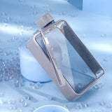 A5 Flat Water Bottle for Warm Drink ( Gray ) - Front View