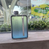 A5 Flat Water Bottle for Warm Drink ( Gray ) - Rear View