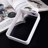 A5 Flat Water Bottle for Warm Drink ( White ) - Close-Up Angle