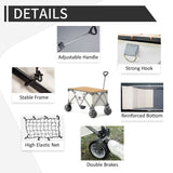 Folding Cart Small Black - Rear View