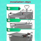 Cart Plate - Black - Front View