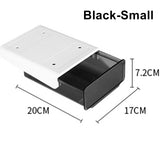 Under Desk Drawer Slide-out Large Office Organizers and Storage Drawers - Small Black - Front View