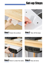 Under Desk Drawer Slide-out Large Office Organizers and Storage Drawers - Small Clear - Low Angle