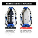 2.3M Inflatable Boat Laminated Wear Resistant Fishing Boat - Close-Up Angle