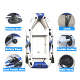 2.3M Inflatable Boat Laminated Wear Resistant Fishing Boat - 45-Degree Angle