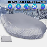 210D Inflatable Boat Cover UV Resistant Inflatable Dinghy Boat Cover Waterproof UV Sun Dust Protective Case Kayak Oxford Cloth Cover ( 270 cm ) - Front View
