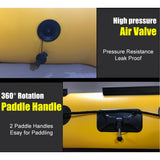 3m Inflatable Dinghy Boat Tender Pontoon Rescue- Red - Close-Up Angle