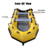 3.6m Inflatable Dinghy Boat Tender Pontoon Rescue- Yellow - Front View