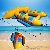 Inflatable 4 Person/Seat Towable Boat  Flying Fish Blower - Rear View