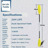 Adjustable Paddles For Kayak SUP Board Watersport - Side View