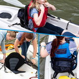 SUP Paddle Board Seats for Kayaking Canoeing Rafting Fishing - Close-Up Angle