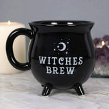 Witches Brew Black Cauldron Coffee Mug Cup With Moon & Stars - Extra Image