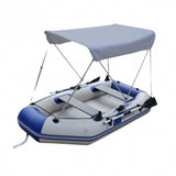 White Boat Foldable Anti-UV Tent Sunshade Awning Bimini Top Canopy Cover - Side View