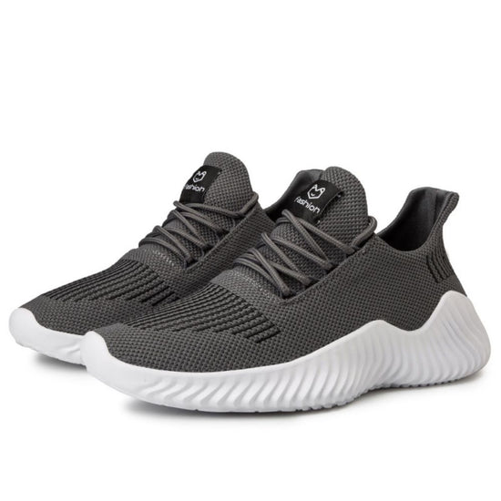 Men's Sneakers Outdoor Road Shoes Breathable Lightweight Non-slip (Grey Size US11=US46)