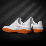 Men's Sneakers Barefoot Lightweight Shoes(White Size US10=US44 ) - 45-Degree Angle