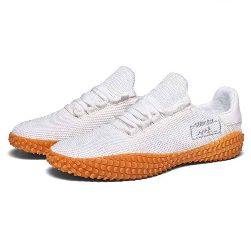 Men's Sneakers Barefoot Lightweight Shoes(White Size US10=US44)