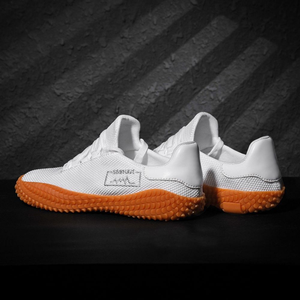 Men's Sneakers Barefoot Lightweight Shoes(White Size US10.5=US45)