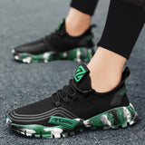 Men's Athletic Running Tennis Shoes Outdoor Sports Jogging Sneakers Walking Gym (Green US 7.5=EU 40) - 45-Degree Angle