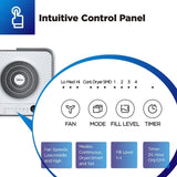 Midea Cube dehumidifier with smart wi-fi, 12L tank for up to 20L per day dehumidification MDDM20 - Side View