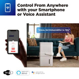 Midea Cube dehumidifier with smart wi-fi, 12L tank for up to 20L per day dehumidification MDDM20 - Rear View