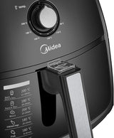 Midea 4L 1500W Multi-functional Air Fryer - Black - Close-Up Angle