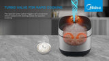 Midea 5L Rice Cooker - Low Angle