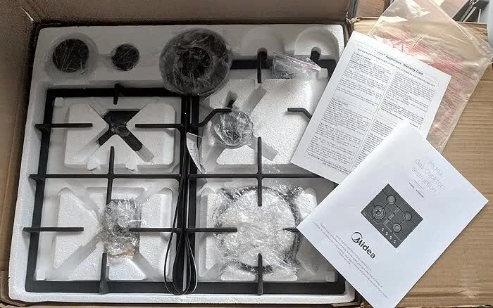 Gas Glass Cooktop 60cm Black, image 8