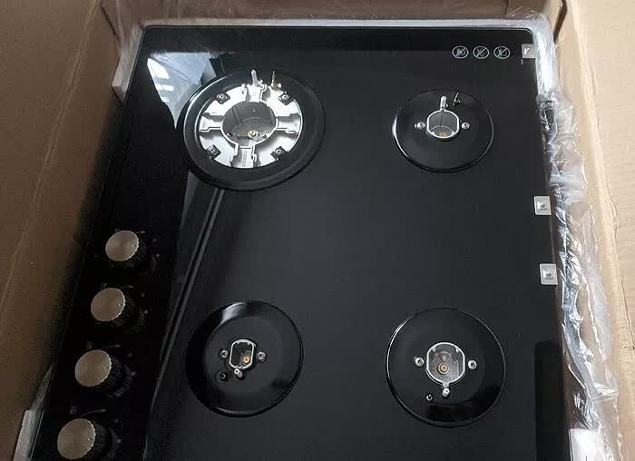 Gas Glass Cooktop 60cm Black, image 10