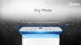 Midea Portable Air Conditioner Cooling 4KW - Rear View