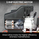UNIMAC 24L 2.0HP Air Compressor, Direct Drive, 2 Couplers for Airtools Tyre Inflation, Portable, Electric - Front View