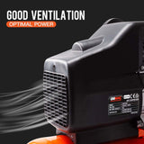 UNIMAC Portable Electric Air Compressor, 50L 3HP Direct Drive, Includes 5pc Air Tool Kit - Side View